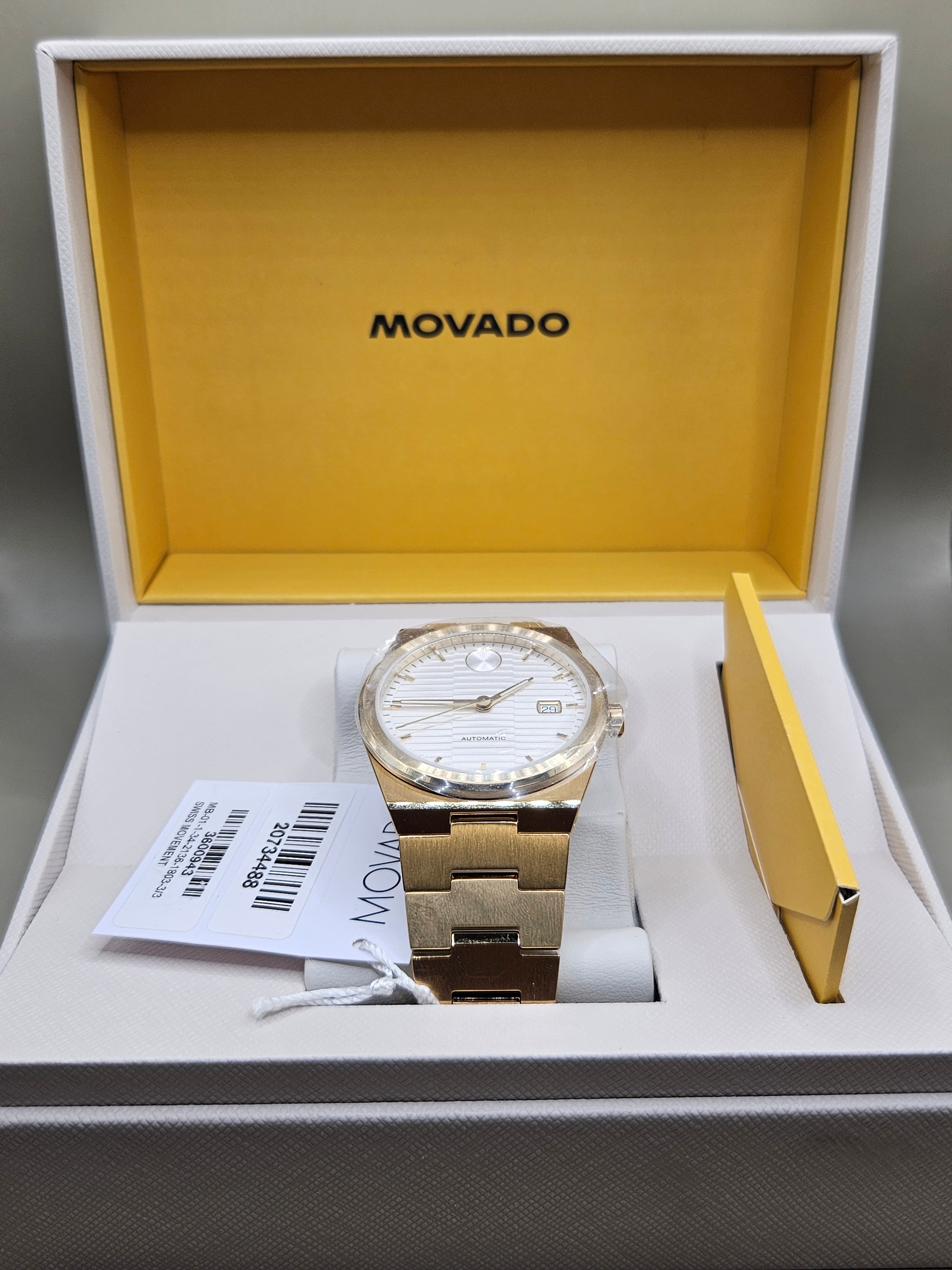 Movado Bold Quest Automatic 3600943 Rose Gold Swiss Made Watch w/ Box