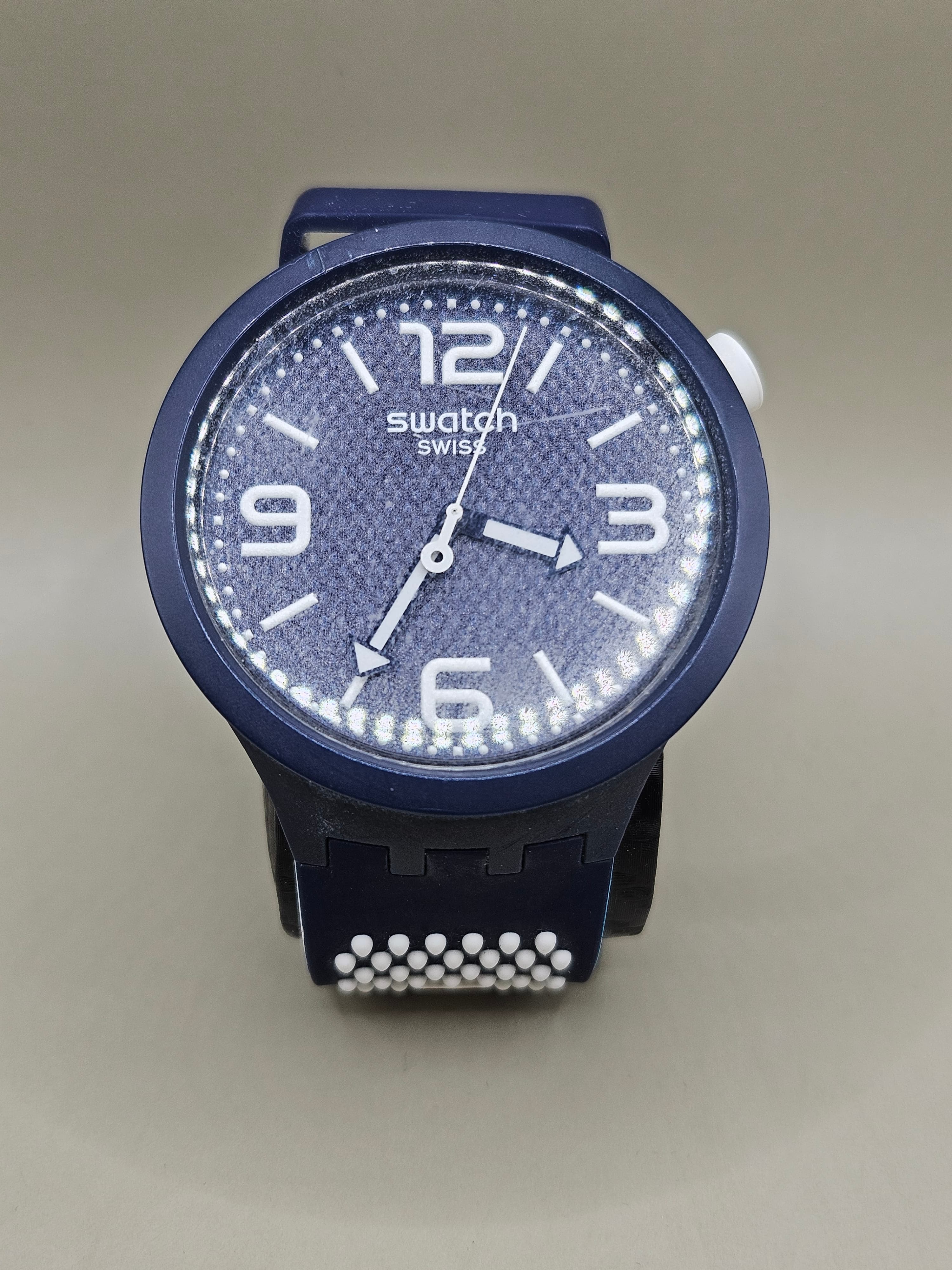 Swatch Swiss Blue Silicone Casual Watch – Sport Style Edition