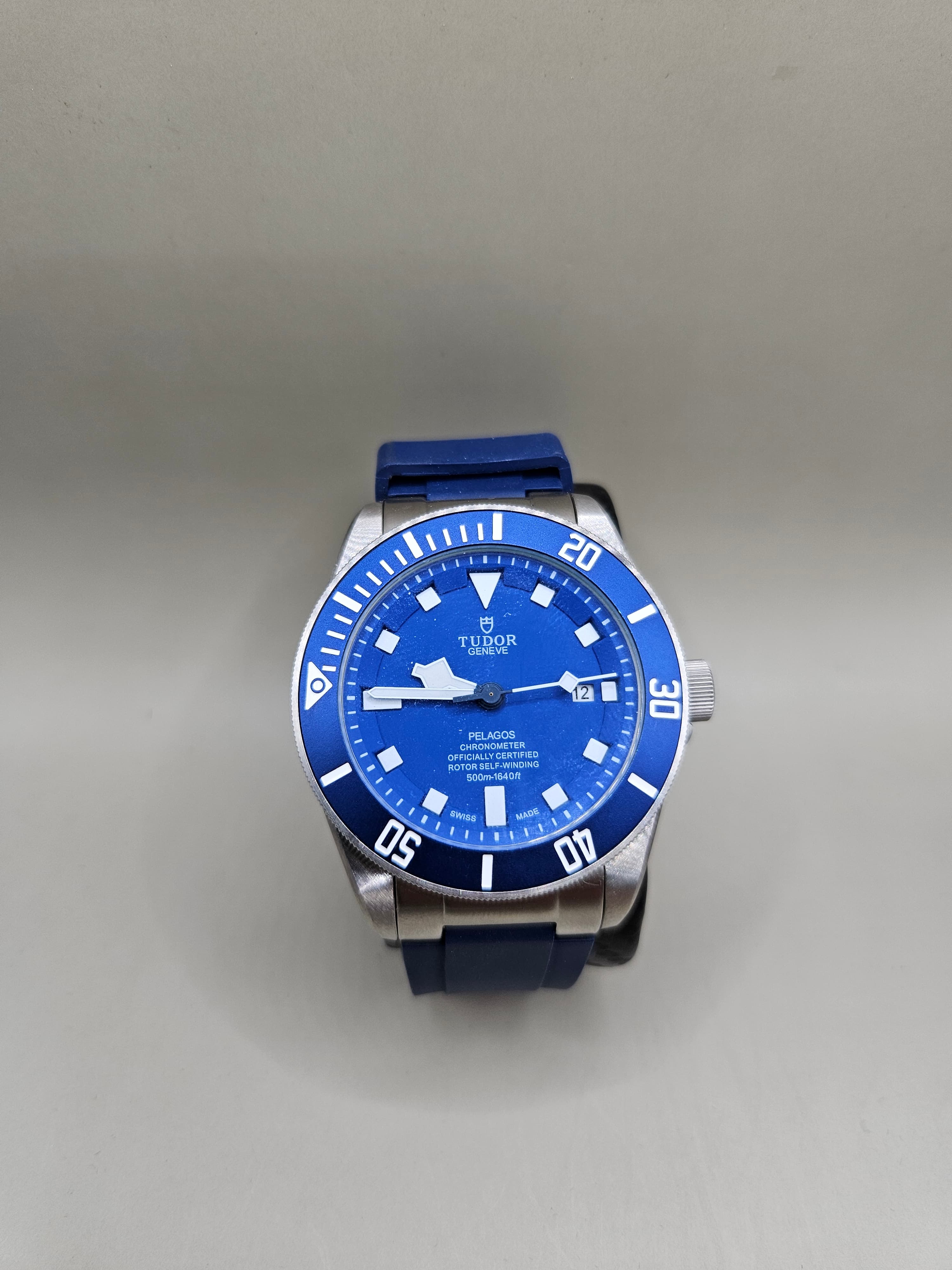 Tudor Pelagos Blue Automatic Diver Watch – Titanium Style Dive Watch