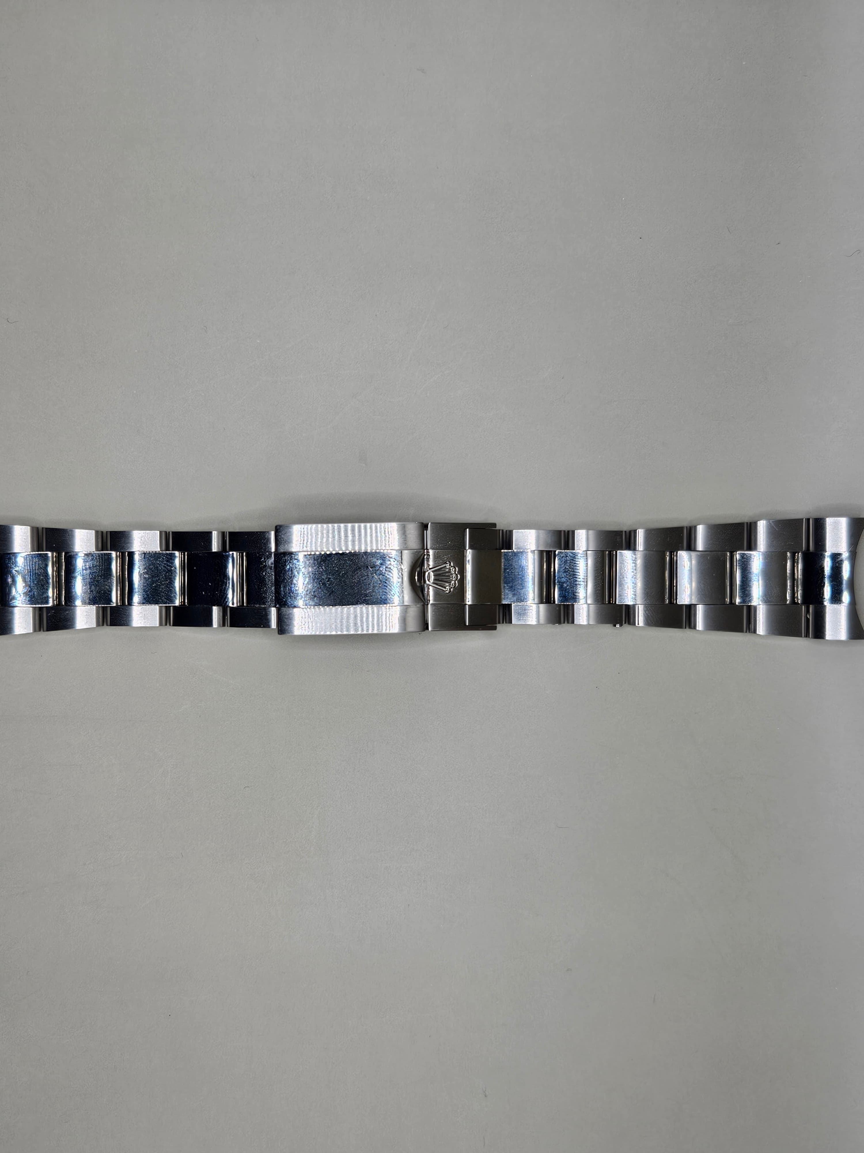 20mm Stainless Steel Oyster Style Watch Band Bracelet w/ Rolex Style Clasp