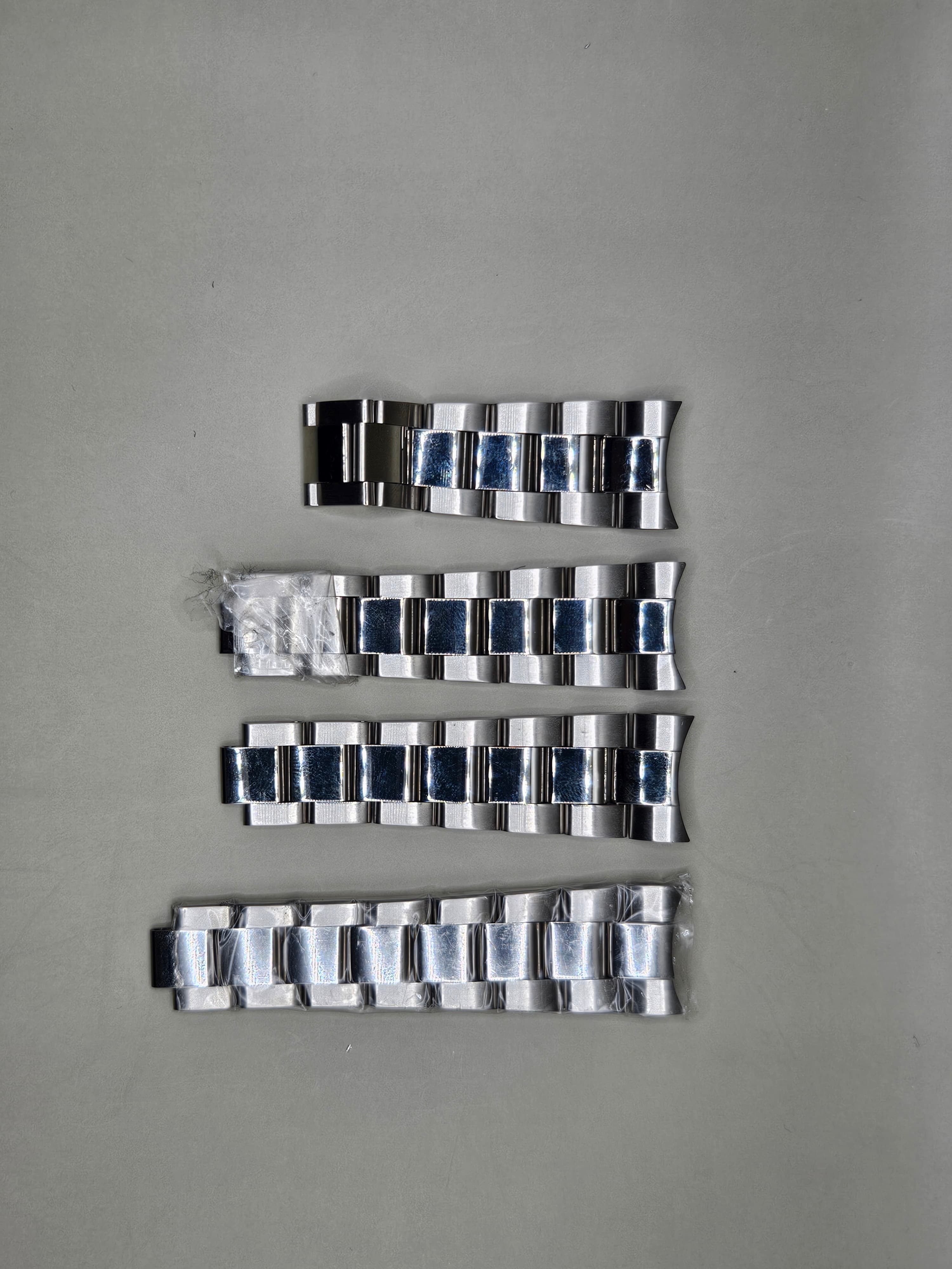 Stainless Steel Watch Bracelet Links & End Links Lot – Oyster Style Replacement Parts Assorted Sizes