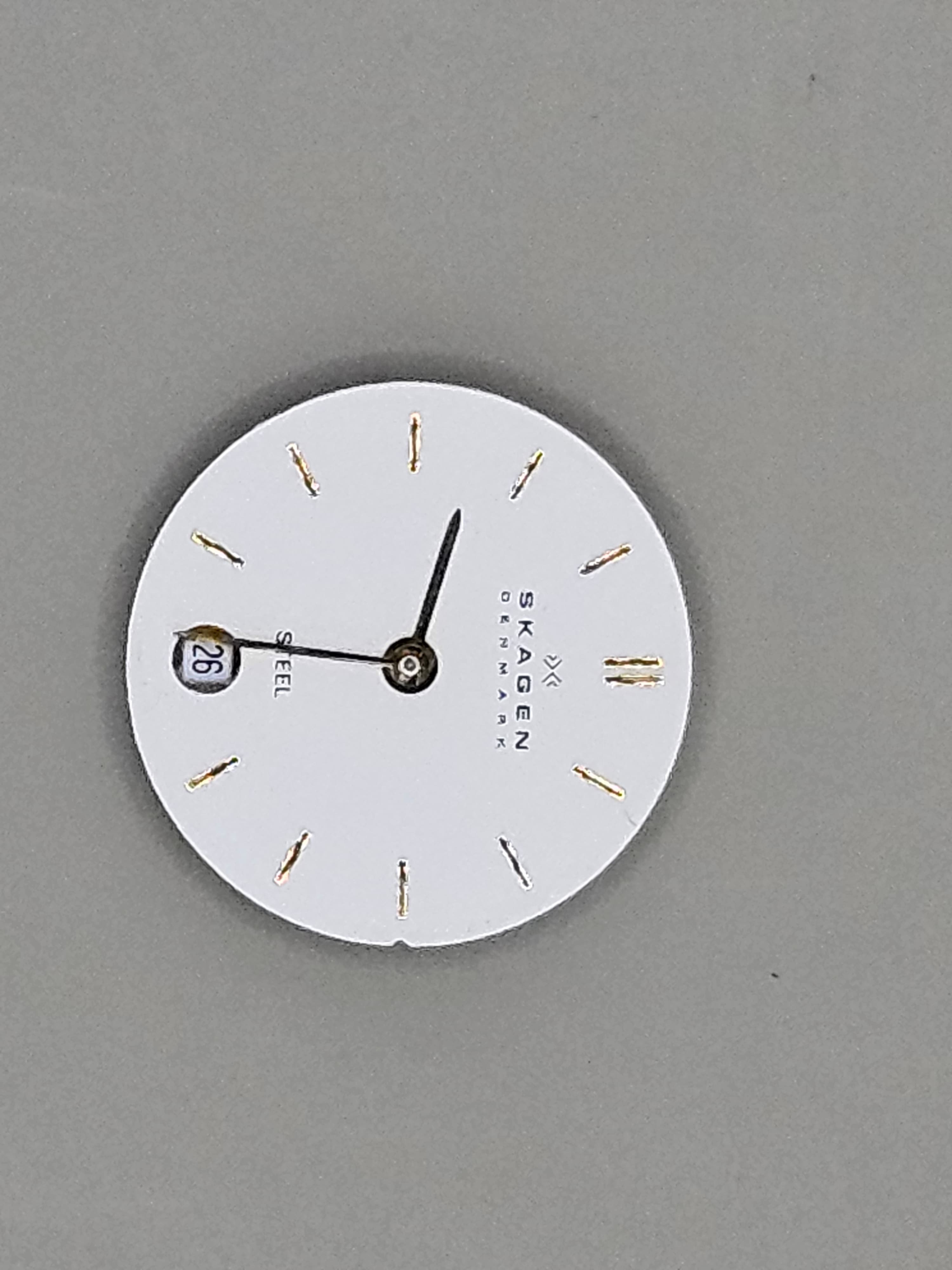 Vintage Skagen Denmark Minimalist Watch Dial & Quartz Movement – Parts / Repair